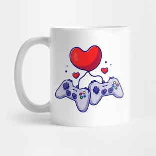 Two videogames console in love | Valentines hearts Mug